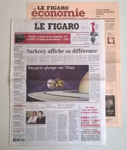LE FIGARO N°18 800 du 14/01/2005 -Huygens plonge sur Titan/ Insp sites nucl Iran - Picture 1 of 8
