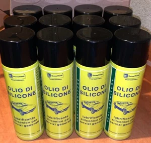 Olio di Silicone spray lubrific. lucid. idrorep. antiades. antistatico 12x500ml - Foto 1 di 2