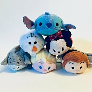 6 Disney 3.5" Mini tsum tsum Elsa / Minnie & Friends Characters Plush TT-6D - Picture 1 of 12