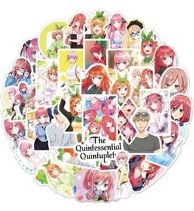 50 Pcs Anime The Quintessential Quintuplets Stickers for Laptop Skateboard Sexy - Picture 1 of 3