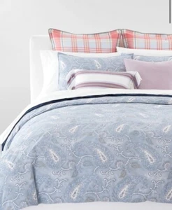 New Ralph Lauren Karina Paisley Full Queen Duvet Cover & Shams Set Blue Multi - Imagen 1 de 4