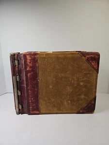 1900er Jahre historisches medizinisches Ledger aus Leder & Cord - Bild 1 von 19