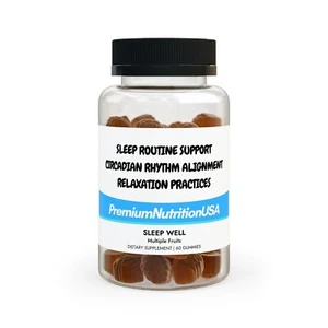 Sleep Well Gummies - 60 Count for Restful Sleep and Relaxation Support - Picture 1 of 4