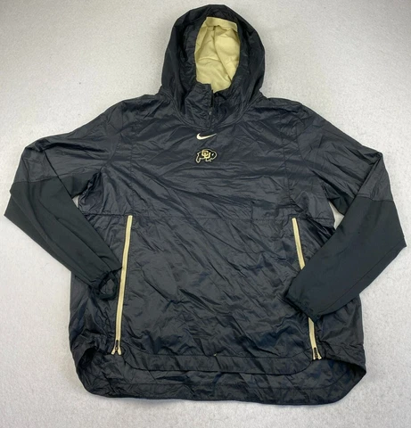 Colorado Buffaloes Nike Hoodie Mens XL Boulder 1/4 Zip Long Sleeve Black Cover