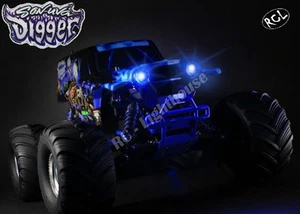 Traxxas Son-Uva Digger LED Light Set Stampede Xmaxx Revo 2B2R10mm JR JST - Picture 1 of 4