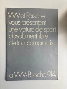 Vintage brochure sales catalogue de vente prospectus La VW Porsche 914 FR2 - Imagen 1 de 11