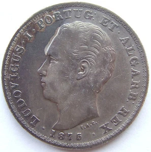 Münze Portugal Ludovicus 500 Reis 1875 in Sehr schön - Bild 1 von 2