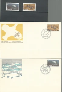 KANADA 1980 BEDROHTE WILDTIERE Sc # 853 SET 2 POSTFRISCH & 2 FDC's KOSTENLOSER VERSAND - Bild 1 von 1