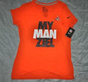 Nike MY MANziel Cleveland Browns Johnny Manziel Womens T-Shirt 718261 827 NWT