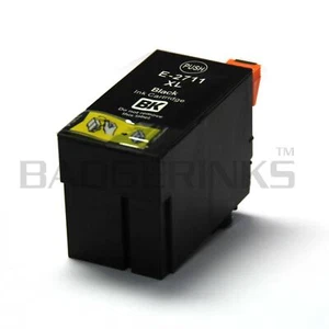 Black Compatible Printer Ink Cartridge to Replace 27XL Alarm Clock Series T2711 - Picture 1 of 1