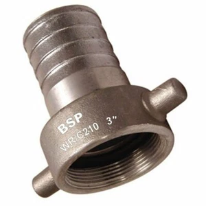 BSP Coupling Water Pump 3" Female Hose Tail Connector 75mm Suction Layflat NEW - Picture 1 of 7