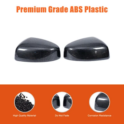 FIT FOR 2009-2020 NISSAN 370Z Z34 CARBON ABS SIDE VIEW MIRROR COVERS CAP OVERLAY Foto 1 de 4