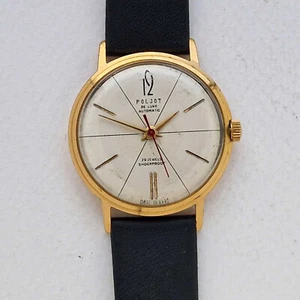 POLJOT De Luxe Automatic 29 jew Vintage Soviet mechanical mens watch 1MChZ USSR - Picture 1 of 14
