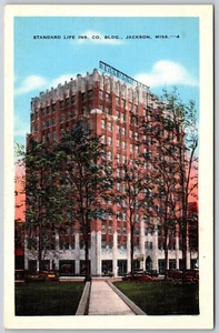 Postcard Mississippi Jackson Standard Life Insurance Company Building - Picture 1 of 2