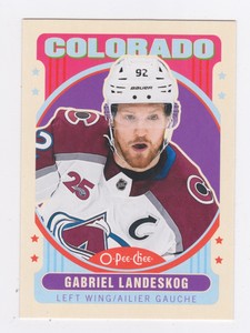 2021-22 Upper Deck -O-Pee-Chee -Retro Parallel Not #'d - Gabriel Landeskog -#161