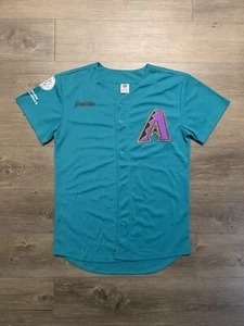 Arizona Diamondbacks MLB Jersey Sz M Teal Fry’s Food Store Promo SGA Stitched - Picture 1 of 8