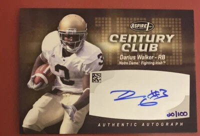 2007 Aspire Century Club Auto /100 Darius Walker - Image 1 of 2