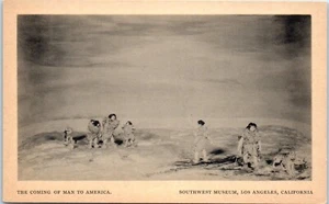 The Coming of Man to America, Southwest Museum, Los Ángeles, aprox. Postal - Imagen 1 de 2