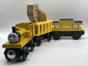 Thomas & seine Freunde Holzeisenbahn Set Duncan, Zirkuszug & gelber Begleitwagen sehr guter Zustand - Bild 1 von 6