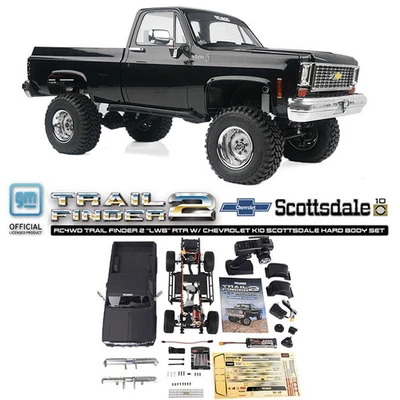 RC4WD Trail Finder 2 LWB RTR w/Chevrolet K10 Scottsdale Hard Body Set - Image 1 of 4