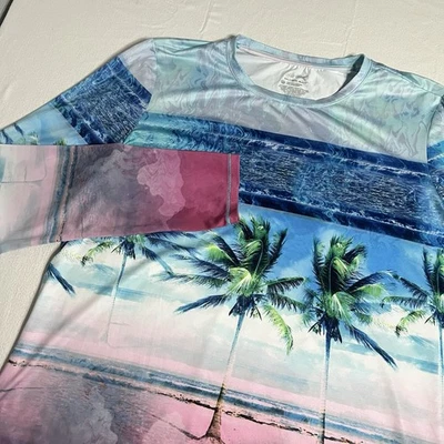 Camisa de pesca de rendimiento Silver Bait manga larga para hombre XL elástica tema de playa Foto 1 de 4