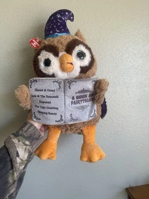 Cuddle Barn “Octavius The Storytelling Owl” Talking Stuffed 12" Wizard Toy Plush - Image 1 of 4