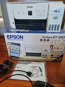 Epson EcoTank ET-2803 Kolorowa drukarka atramentowa All-In-One - biała - Zdjęcie 1 z 10