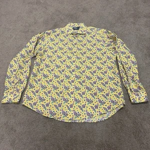 Polo Ralph Lauren Hemd Paisley Print Gr. XL 17,5 Regent Custom Fit gelb - Bild 1 von 9