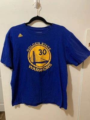 Camiseta Adidas Para Hombre Golden State Warriors 30 Curry Talla Grande NBA Foto 1 de 4