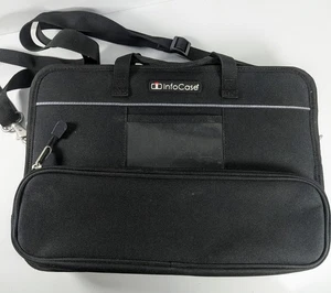 Laptop InfoCase Always-On Chromebook Black Rigid Messenger Bag 14x10 INF-AO-CB11 - Picture 1 of 7