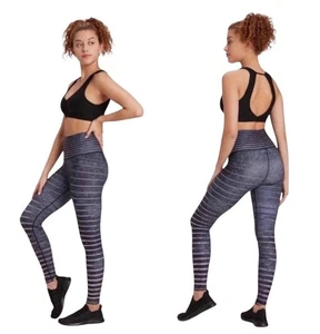 Niyama Sol gestreifte Yoga Barfuß Leggings Größe S - Bild 1 von 8