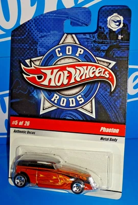 Target Cop Rods Series #5 Phaeton Orange Watkins Glen Police 2009 Hot Wheels Foto 1 de 2