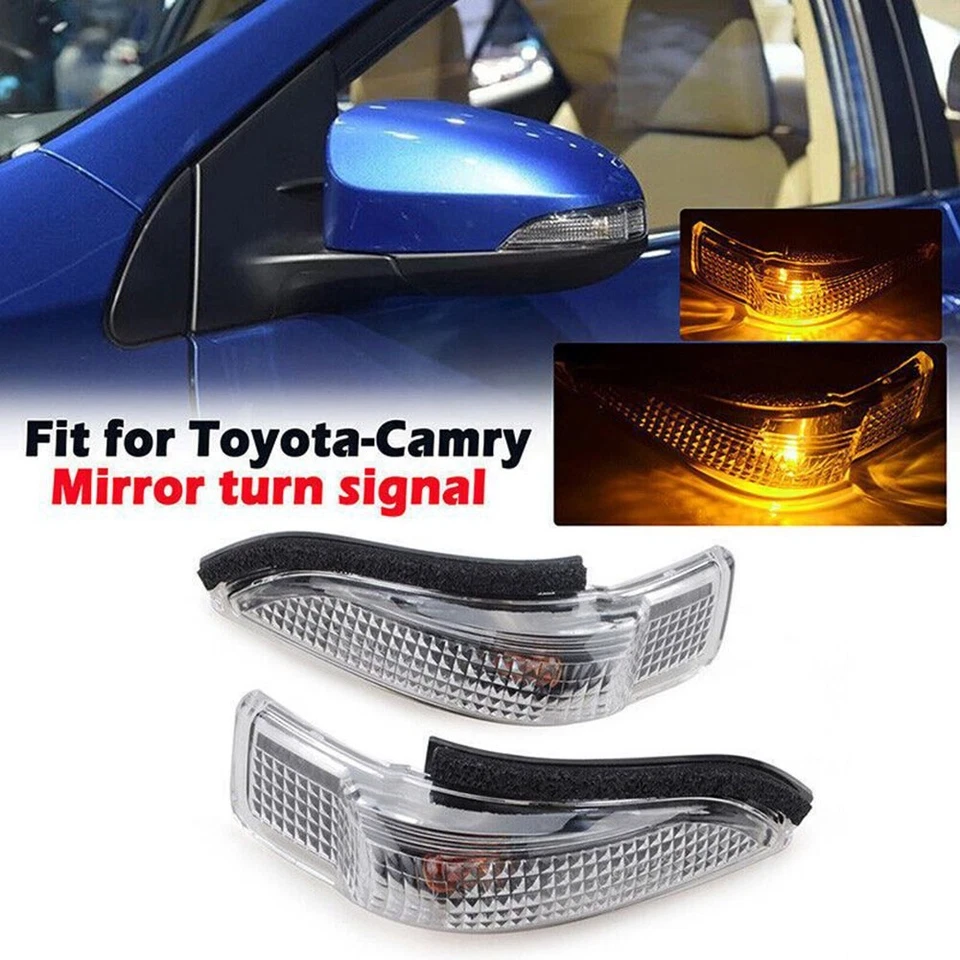 2X Car Side Mirror Turn Signal Light Lamps For Toyota For Camry Coroll-a 2014-18 - Image 1 of 4