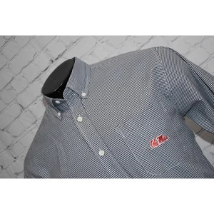 Campus Specialties Oberhemd Herren Größe M Ole Miss Rebels blau kariert - Bild 1 von 6