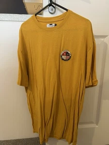 Topman Men's Yellow Cotton T-Shirt Crew Neck Size M - Picture 1 of 2
