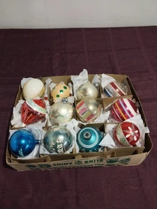 Vintage Mix Konvolut Glas Ornamente USA, Polen schönes Sortiment - Bild 1 von 13