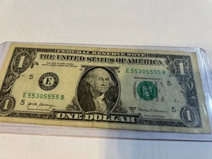 Trinary w/6-5s- Fancy-Unique-Collectable-2017A Note-E 55305555 B-Free Shipping - Picture 1 of 2