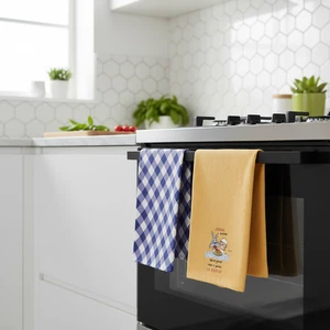 Set of 2 cotton kitchen towels 50x70 Eic-.Pi Looking for Someone - Picture 1 of 4