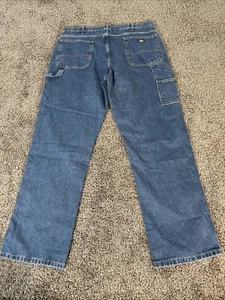 Vintage Dickies Denim Carpenter Pants 40x34 Skater Distressed Jeans Workwear Y2K - Picture 1 of 6