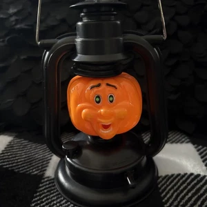 Vintage Halloween Decorazioni Zucca Lanterna Luce Notturna e Suoni Spaventosi FUNZIONA ALLA GRANDE - Foto 1 di 7