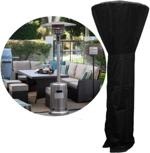 89''H Patio Heater Cover Waterproof Standup Round Tall Heater Cover with Zipper