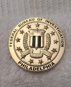FBI Philadelphia Numbered CHALLENGE Coin- RARE!!! - Picture 1 of 3