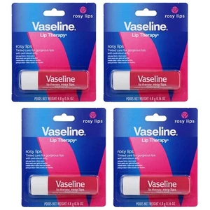Vaseline Lip Therapy Care Rosy, schnell wirkende Pflege, 4er Pack - Bild 1 von 7