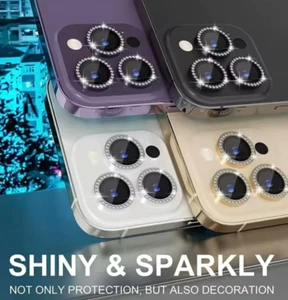 iPhone 14 Pro Max Camera Lens Glass Protector Diamond Crystal Design 14 Pro Max - Picture 1 of 63