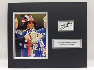 RARE Giovanni Van Bronckhorst Rangers Signed Photo Display + COA AUTOGRAPH - Picture 1 of 3