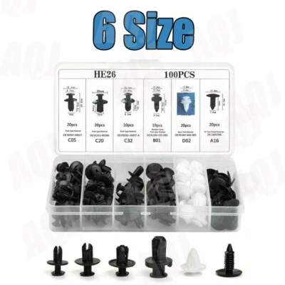 Para Mazda Push Pin Remache Parachoques Puerta Moldura Panel Retenedor Clip Sujetador 6 tamañosc Foto 1 de 4