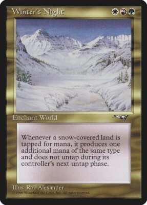 MTG ALLIANCES WINTER'S NIGHT NM MAGIC THE GATHERING RARE ENGLISH ENCHANTMENT - Image 1 of 4