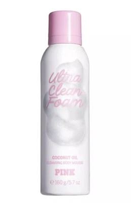 Mousse corporal limpiadora aceite de coco espuma ultra limpia rosa Victoria's Secret ~ 5,7 oz Foto 1 de 2