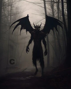 Jersey Devil Photograph Pine Barrens of New Jersey Cryptid Myth Folklore 8X10 - Picture 1 of 2