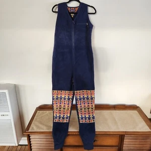 Patagonia Synchilla Patched Jumpsuit / Size S / Navy Blue - Great Condition - Picture 1 of 6